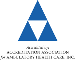 AAAHCLogo Accredited by: Accreditation Association for Ambulatory Health Care, Inc.