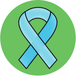 Blue ribbon icon